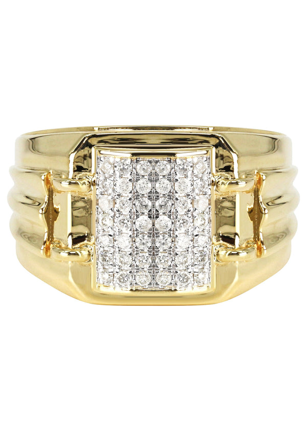 Mens Diamond  Ring | 0.47 Carats | 9.1 Grams