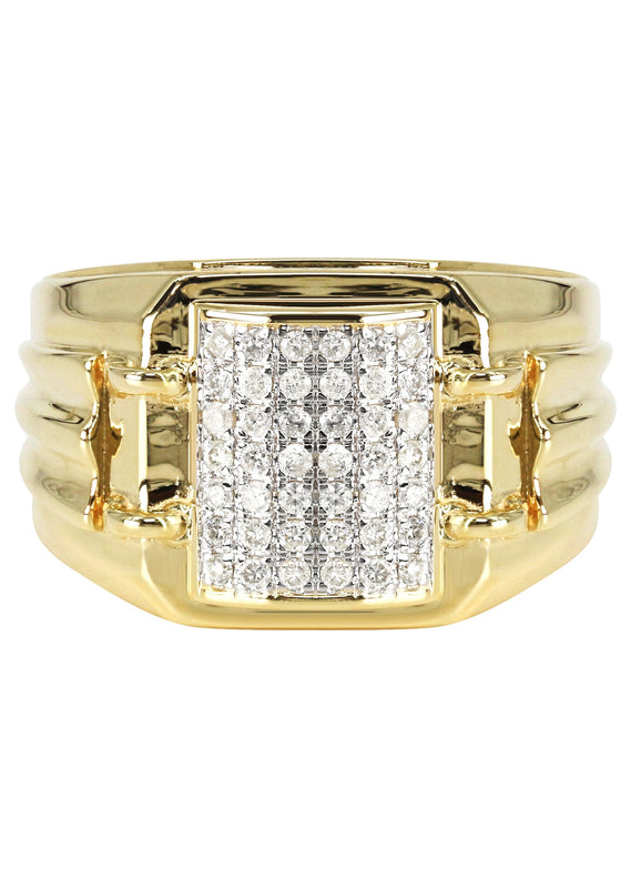 Mens Diamond  Ring | 0.47 Carats | 9.1 Grams