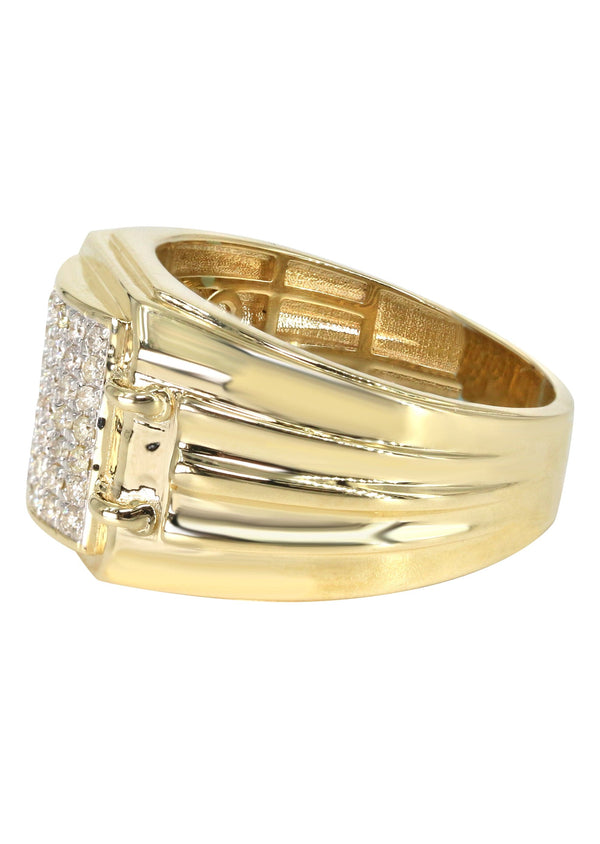 Mens Diamond  Ring | 0.47 Carats | 9.1 Grams