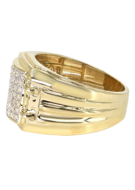 Mens Diamond  Ring | 0.47 Carats | 9.1 Grams