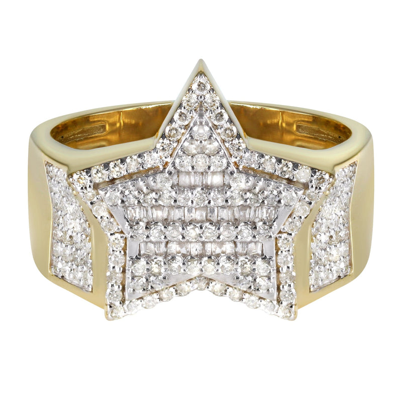 Mens Diamond  Ring | 0.98 Carats | 9.9 Grams