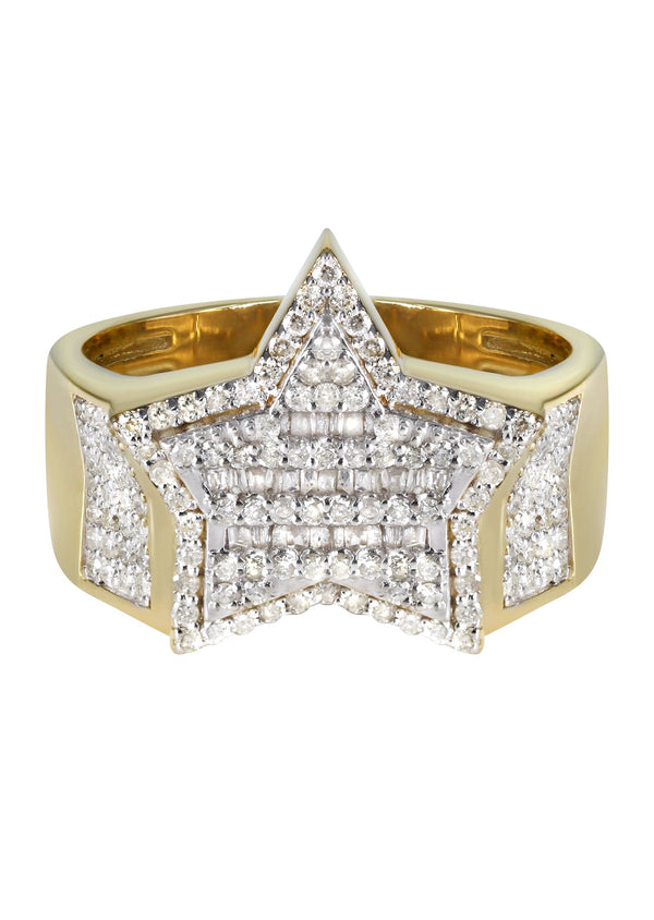 Mens Diamond  Ring | 0.98 Carats | 9.9 Grams