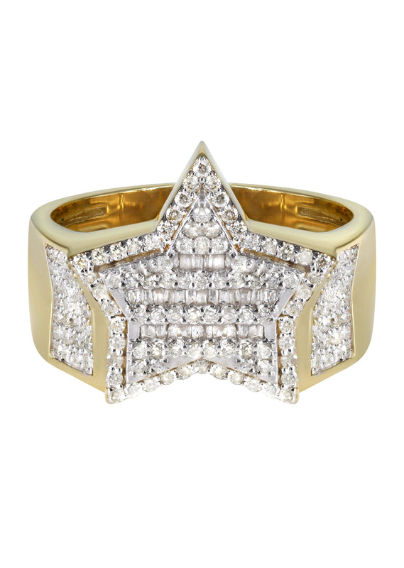 Mens Diamond  Ring | 0.98 Carats | 9.9 Grams