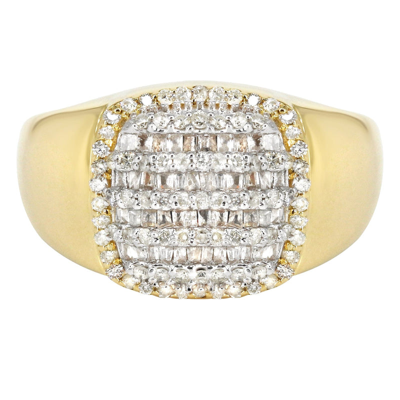 Mens Diamond  Ring | 0.78 Carats | 9.5 Grams