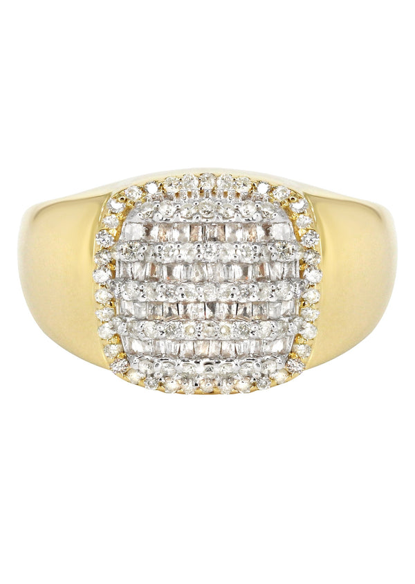 Mens Diamond  Ring | 0.78 Carats | 9.5 Grams