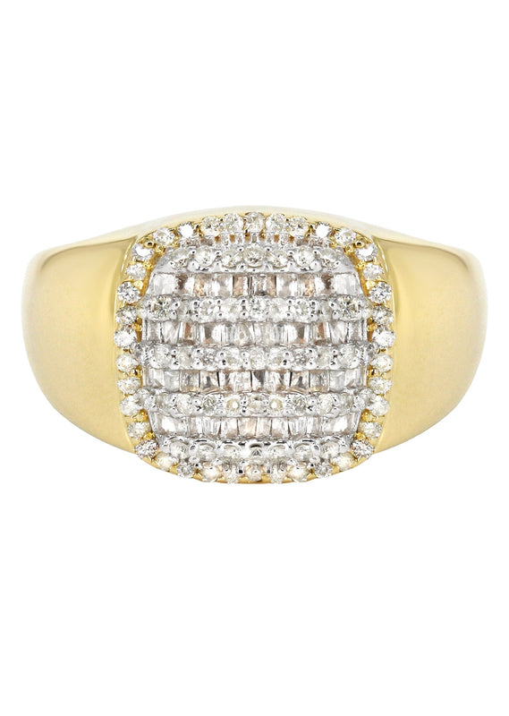 Mens Diamond  Ring | 0.78 Carats | 9.5 Grams