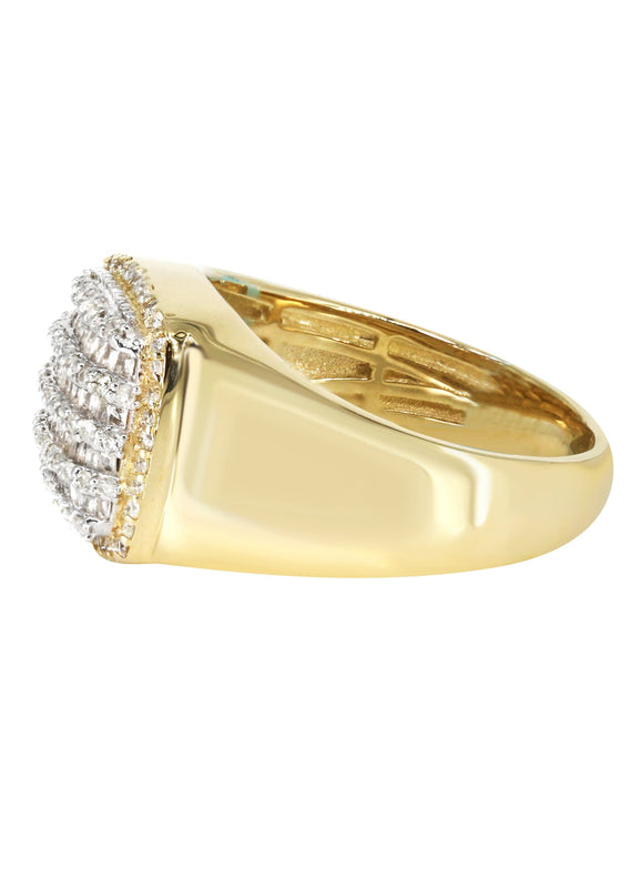 Mens Diamond  Ring | 0.78 Carats | 9.5 Grams