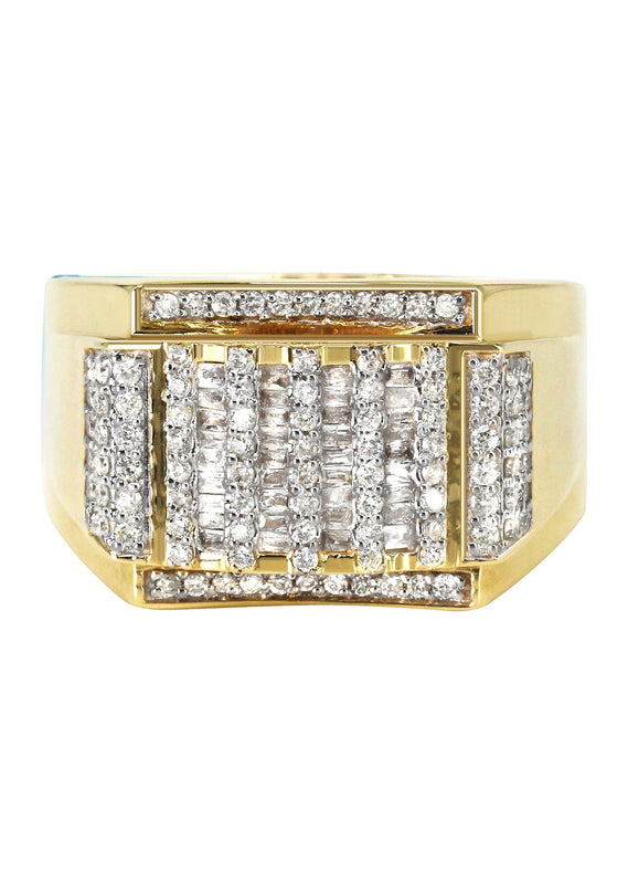Mens Diamond  Ring | 0.94 Carats | 10 Grams
