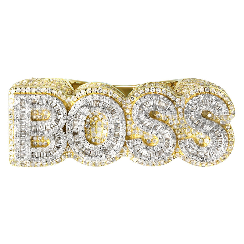 Mens Baguette Diamond Pinky Ring  | 7.96 Carats | 14 Grams