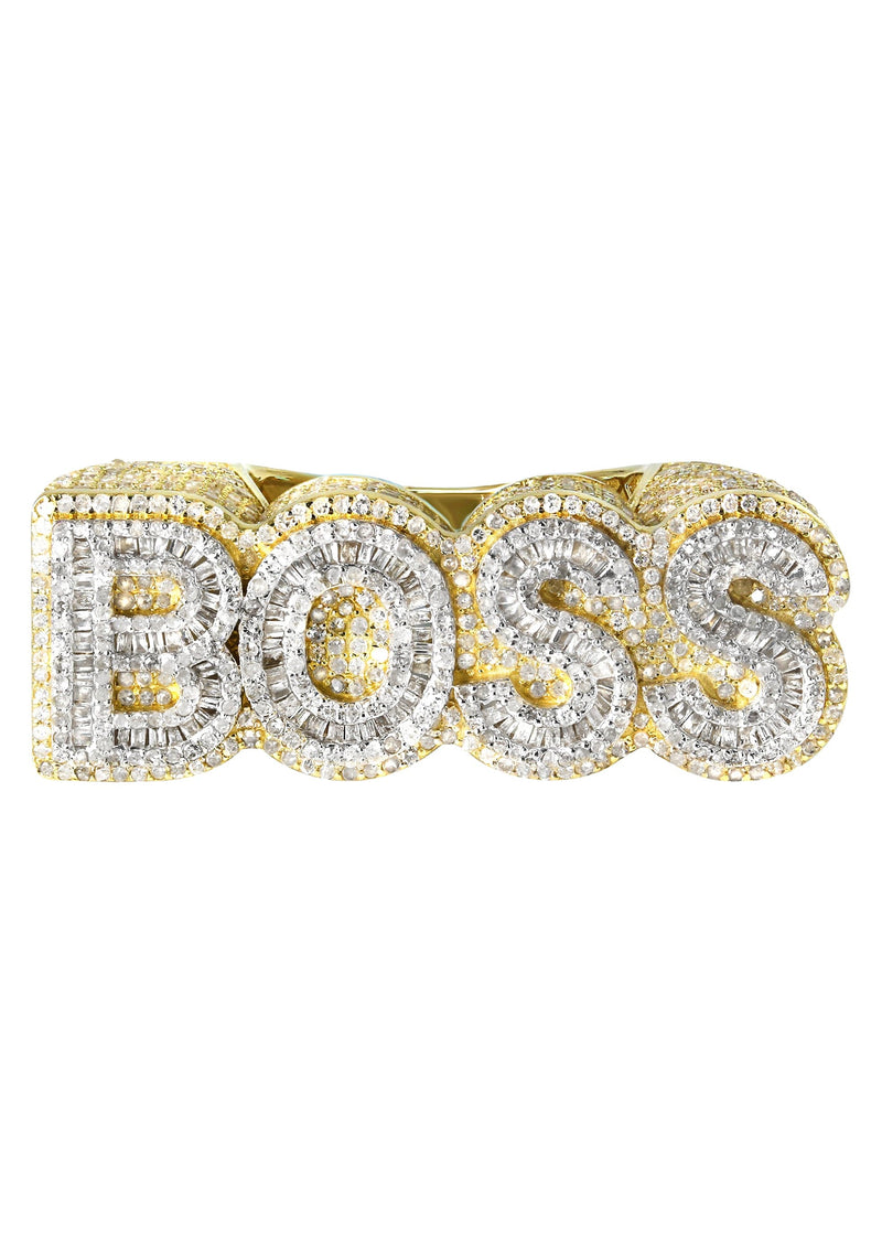 Mens Baguette Diamond Pinky Ring  | 7.96 Carats | 14 Grams