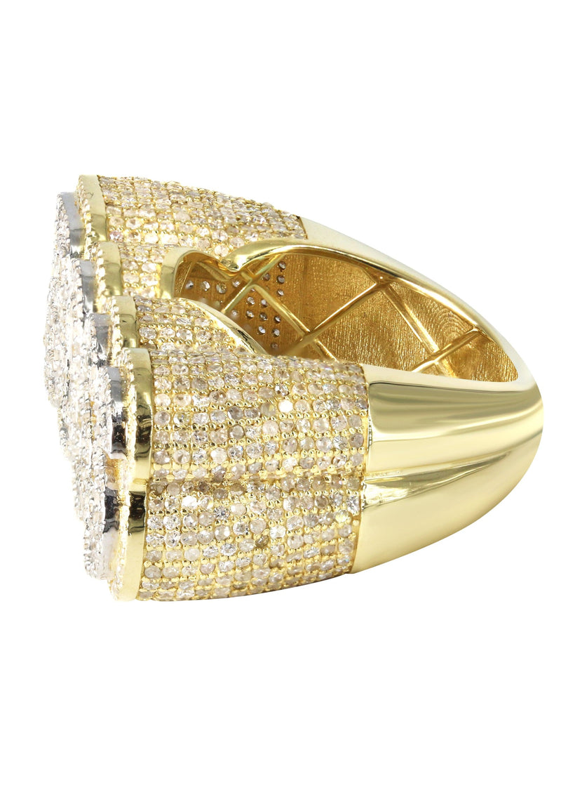 Mens Baguette Diamond Pinky Ring  | 7.96 Carats | 14 Grams