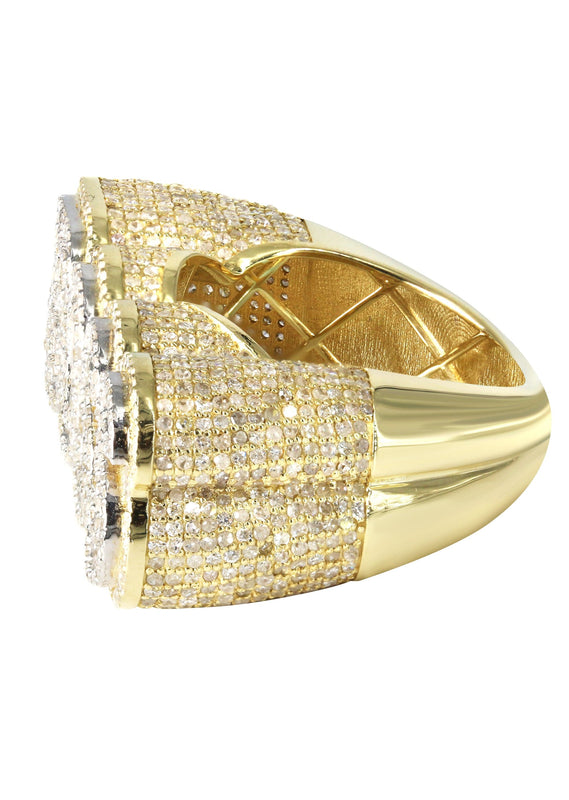 Mens Baguette Diamond Pinky Ring  | 7.96 Carats | 14 Grams