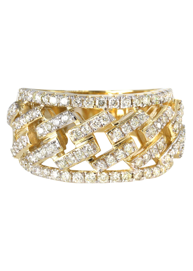 Mens Miami Cuban Diamond Pinky Ring Ring | 1.46 Carats | 9.6 Grams