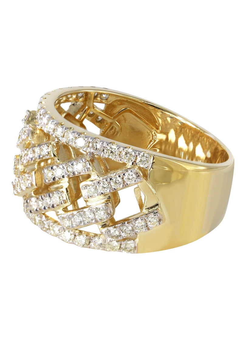 Mens Miami Cuban Diamond Pinky Ring Ring | 1.46 Carats | 9.6 Grams
