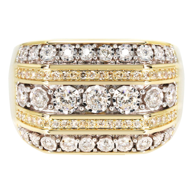Mens Diamond Pinky Ring  | 1.33 Carats | 10.7 Grams