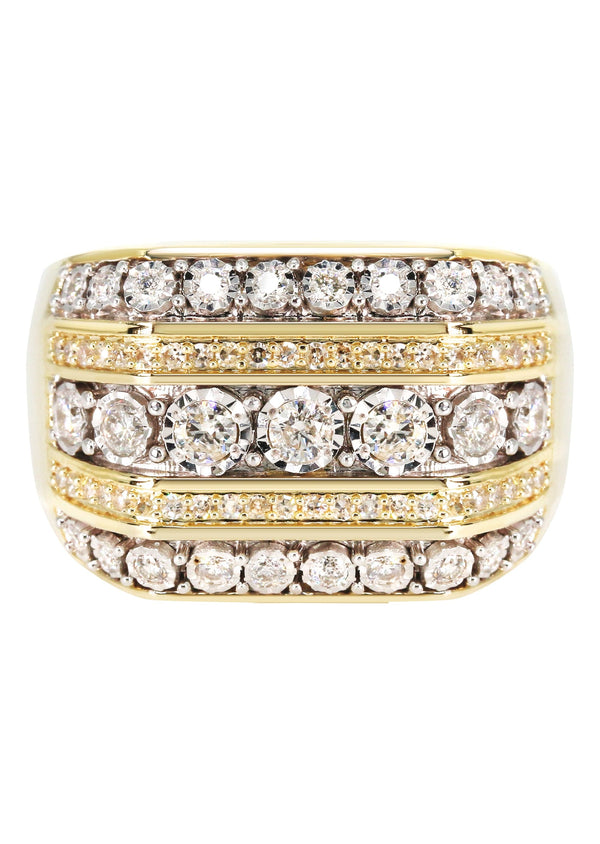 Mens Diamond Pinky Ring  | 1.33 Carats | 10.7 Grams