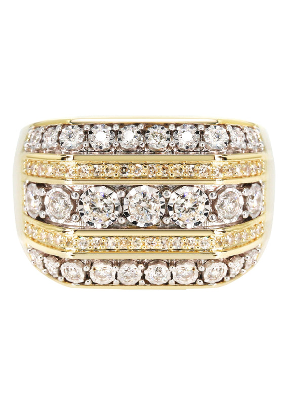 Mens Diamond Pinky Ring  | 1.33 Carats | 10.7 Grams