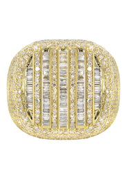 Mens Baguette Diamond Pinky Ring  | 4.15 Carats | 16.9 Grams