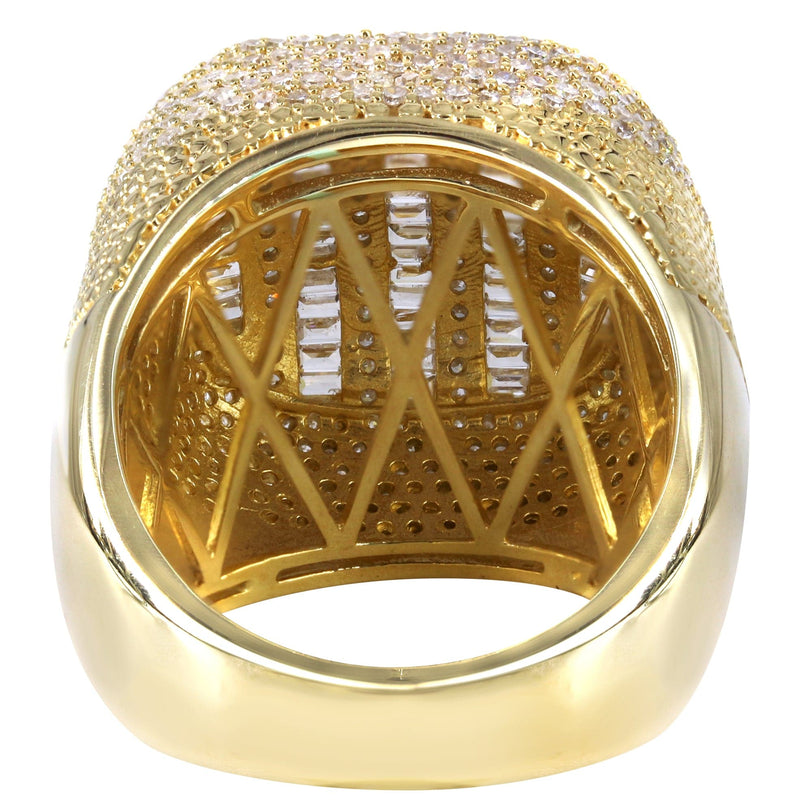 Mens Baguette Diamond Pinky Ring  | 4.15 Carats | 16.9 Grams