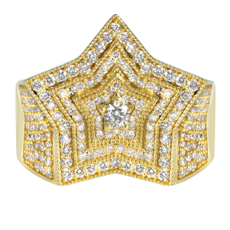 Mens Diamond Pinky Ring  | 1.89 Carats | 12 Grams