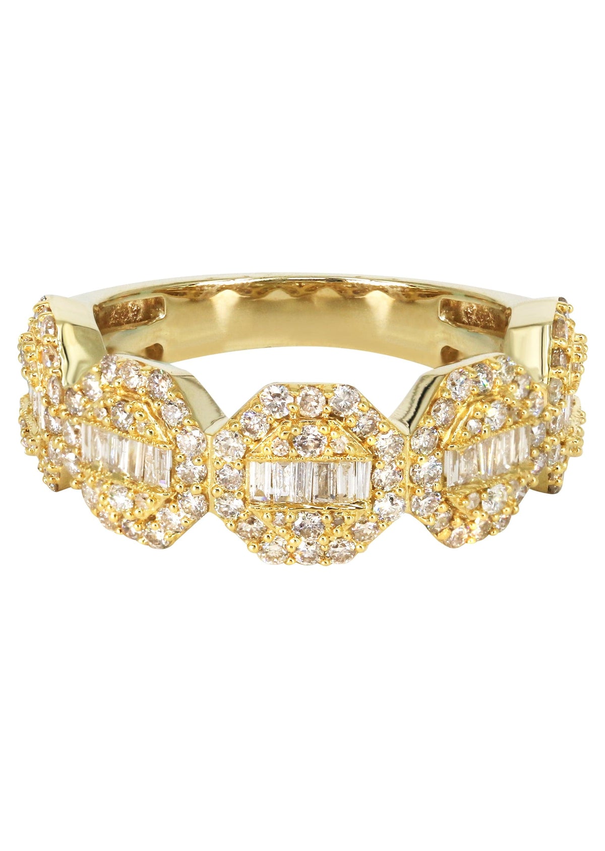Mens Baguette Diamond Pinky Ring  | 2.09 Carats | 6.2 Grams
