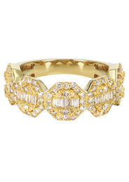 Mens Baguette Diamond Pinky Ring  | 2.09 Carats | 6.2 Grams