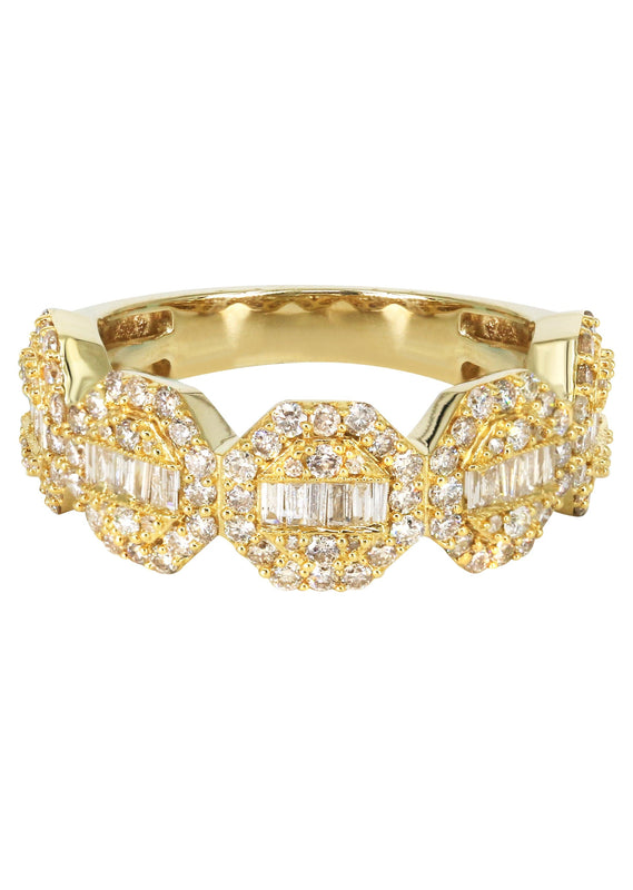Mens Baguette Diamond Pinky Ring  | 2.09 Carats | 6.2 Grams