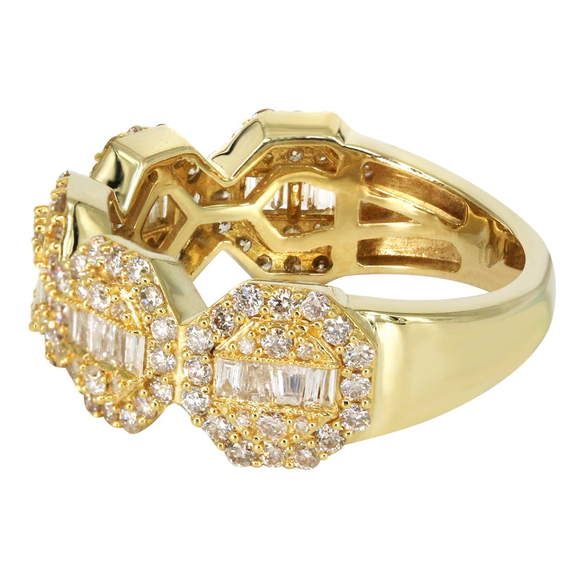 Mens Baguette Diamond Pinky Ring  | 2.09 Carats | 6.2 Grams