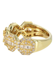 Mens Baguette Diamond Pinky Ring  | 2.09 Carats | 6.2 Grams