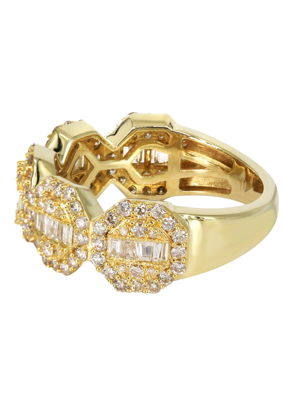 Mens Baguette Diamond Pinky Ring  | 2.09 Carats | 6.2 Grams