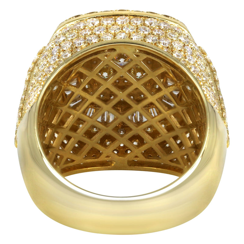 Mens Baguette Diamond Pinky Ring  | 7.71 Carats | 14.9 Grams