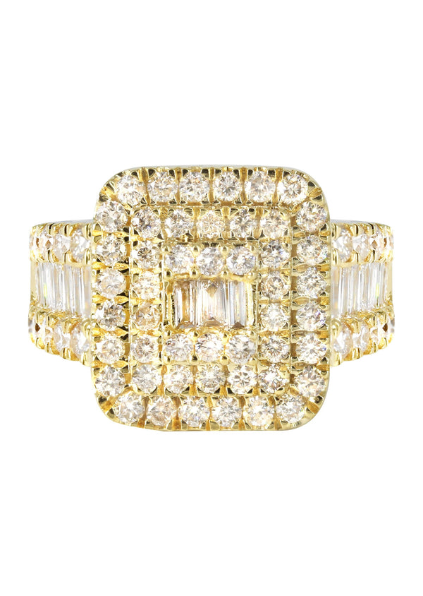 Mens Baguette Diamond Pinky Ring  | 3.36 Carats | 10.2 Grams