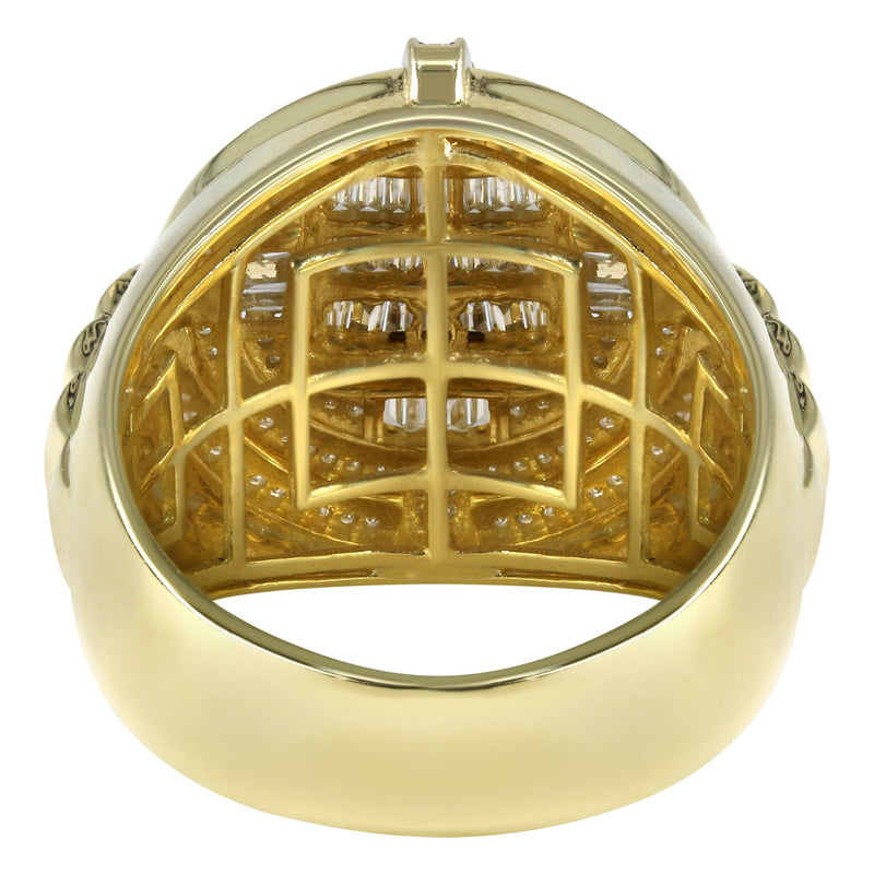 Mens Baguette Diamond Pinky Ring  | 0.92 Carats | 9.8 Grams