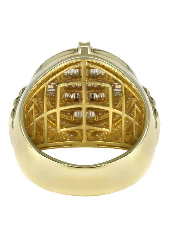 Mens Baguette Diamond Pinky Ring  | 0.92 Carats | 9.8 Grams