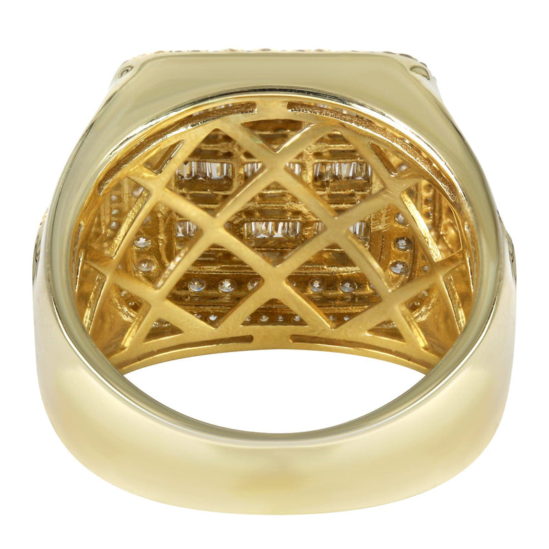 Mens Baguette Diamond Pinky Ring  | 1.75 Carats | 10.7 Grams