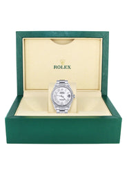 Diamond Mens Rolex Datejust Watch 16200 | 36Mm | White Roman Numeral Dial | Oyster Band