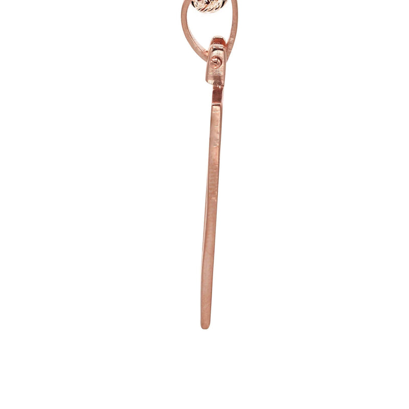10K/14K Rose Gold Small Rectangle Picture Pendant Necklace