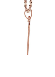 10K/14K Rose Gold Small Rectangle Picture Pendant Necklace