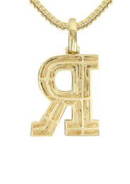 Diamond 10K Yellow Gold Letter "R" Necklace | Appx. 14.3 Grams