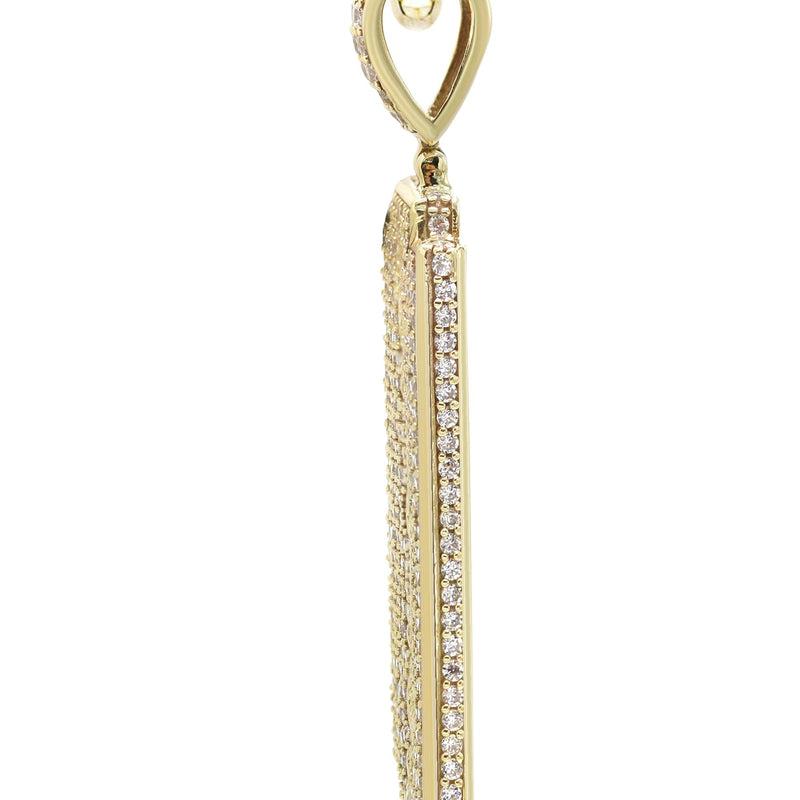 10K Yellow Gold  Razor Blade Necklace | Appx. 17 Grams