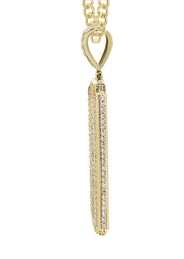 10K Yellow Gold  Razor Blade Necklace | Appx. 17 Grams