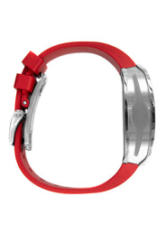 Frost NYC Mens Watch - Automatic Skeleton Stainless Steel Sport Diamond Watch | FRST-01-XS-D | Red