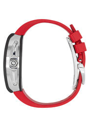 Frost NYC Mens Watch - Automatic Skeleton Carbon Fiber Sport Watch | FRST-01-CFS | Red