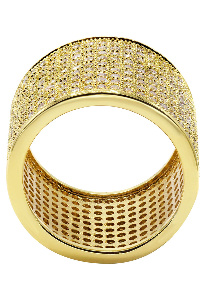 Mens Gold Plated Eternity Ring | 10 Grams
