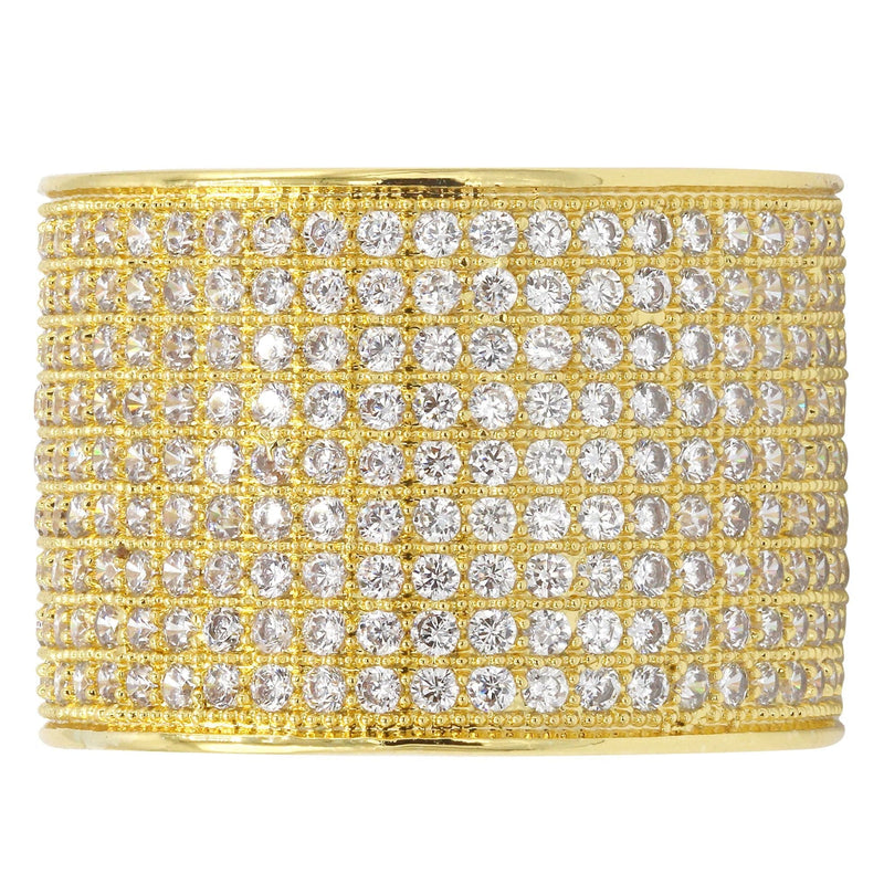 Mens Gold Plated Eternity Ring | 10 Grams