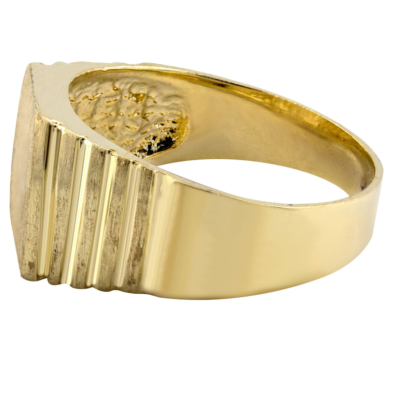 Mens Signet Ring - 10K Gold | 6 Grams