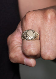 Mens Signet Ring - 10K Gold | 6 Grams