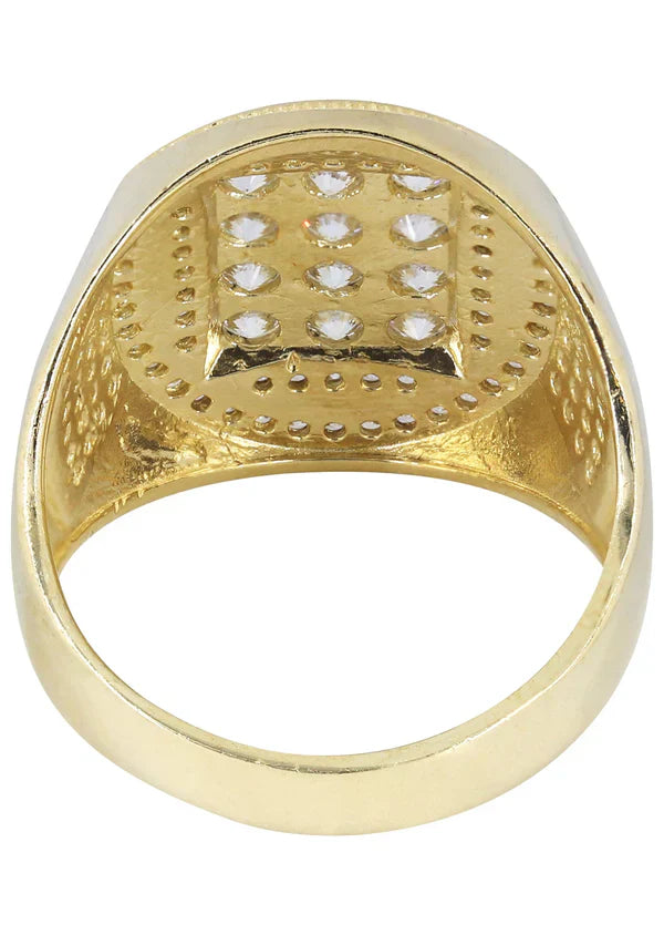 Mens Gold Pinky Ring | 10K Solid Yellow Gold