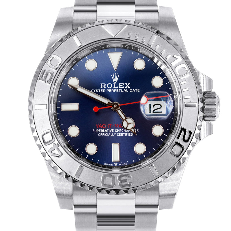 ROLEX YACHT-MASTER 40 MM | STEEL WATCH | OYSTER BAND | PLATINUM BEZEL