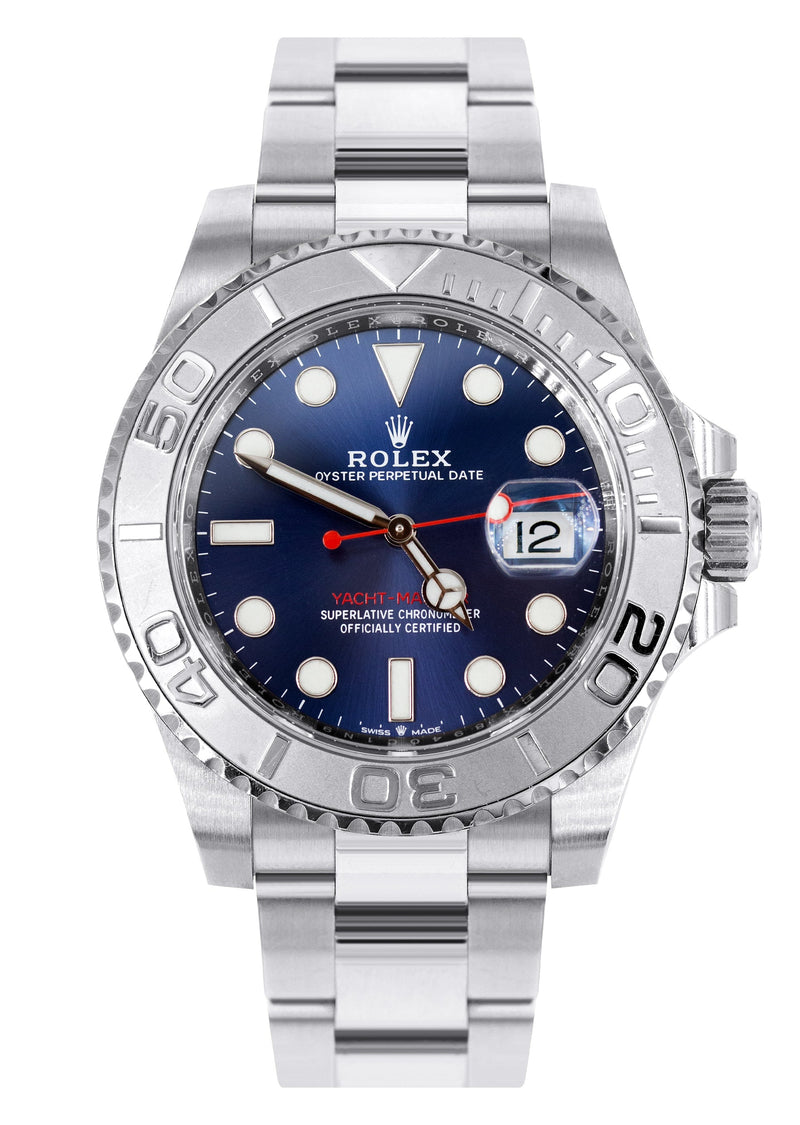 ROLEX YACHT-MASTER 40 MM | STEEL WATCH | OYSTER BAND | PLATINUM BEZEL